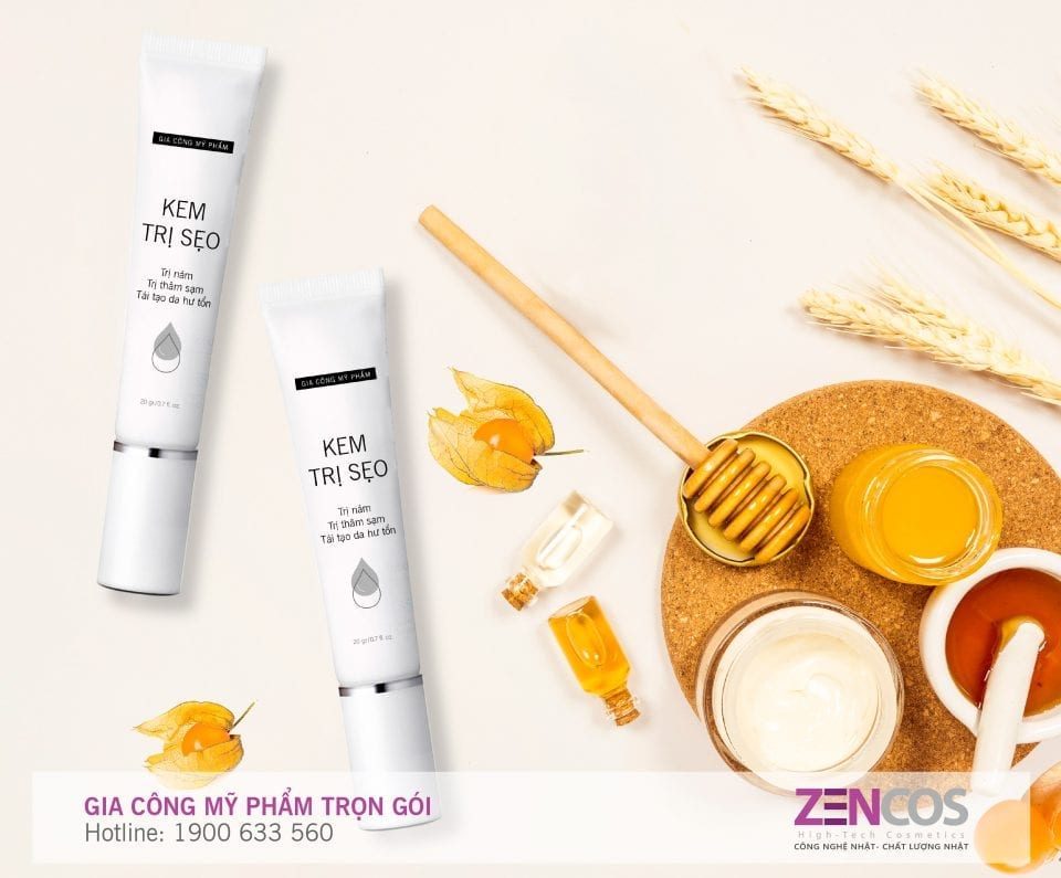 gia công kem trị sẹo
