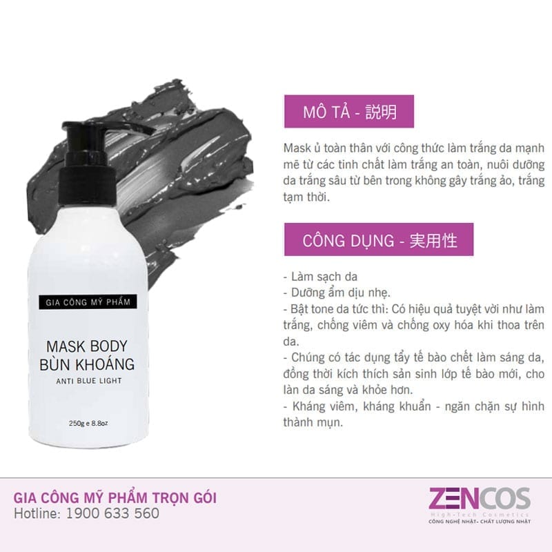 Mặt nạ Body Bùn Khoáng - Thải độc da 1 Mặt nạ Body Bùn khoáng - Công dụng
